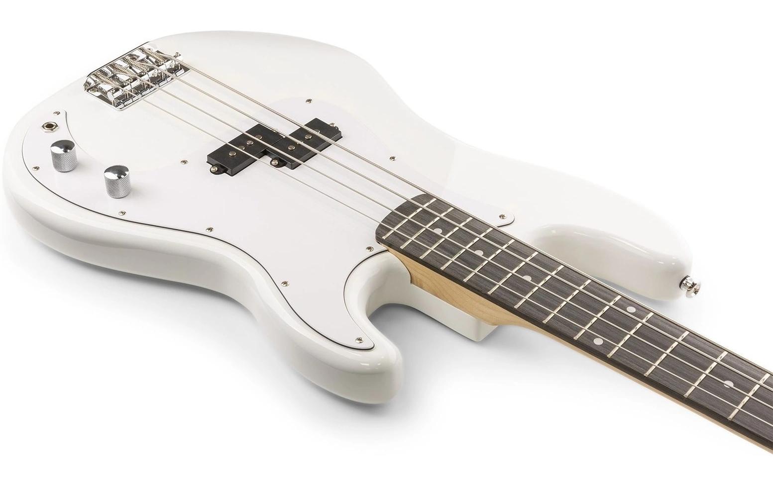 E-Bass GigKit Weiss<br>Bass Gitarrenset