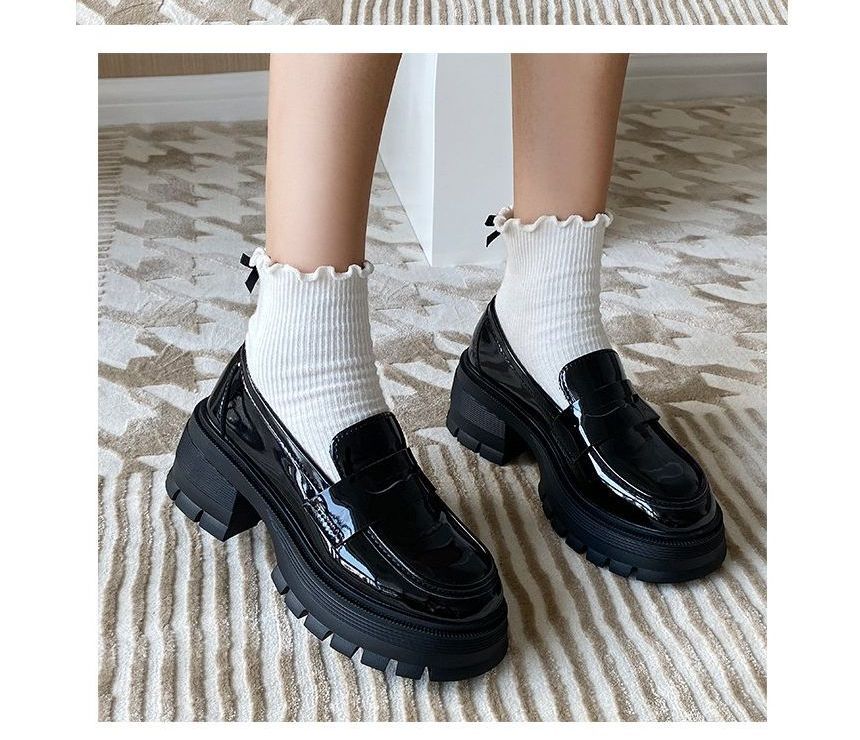Bolitin - Loafers met dikke hak en platform