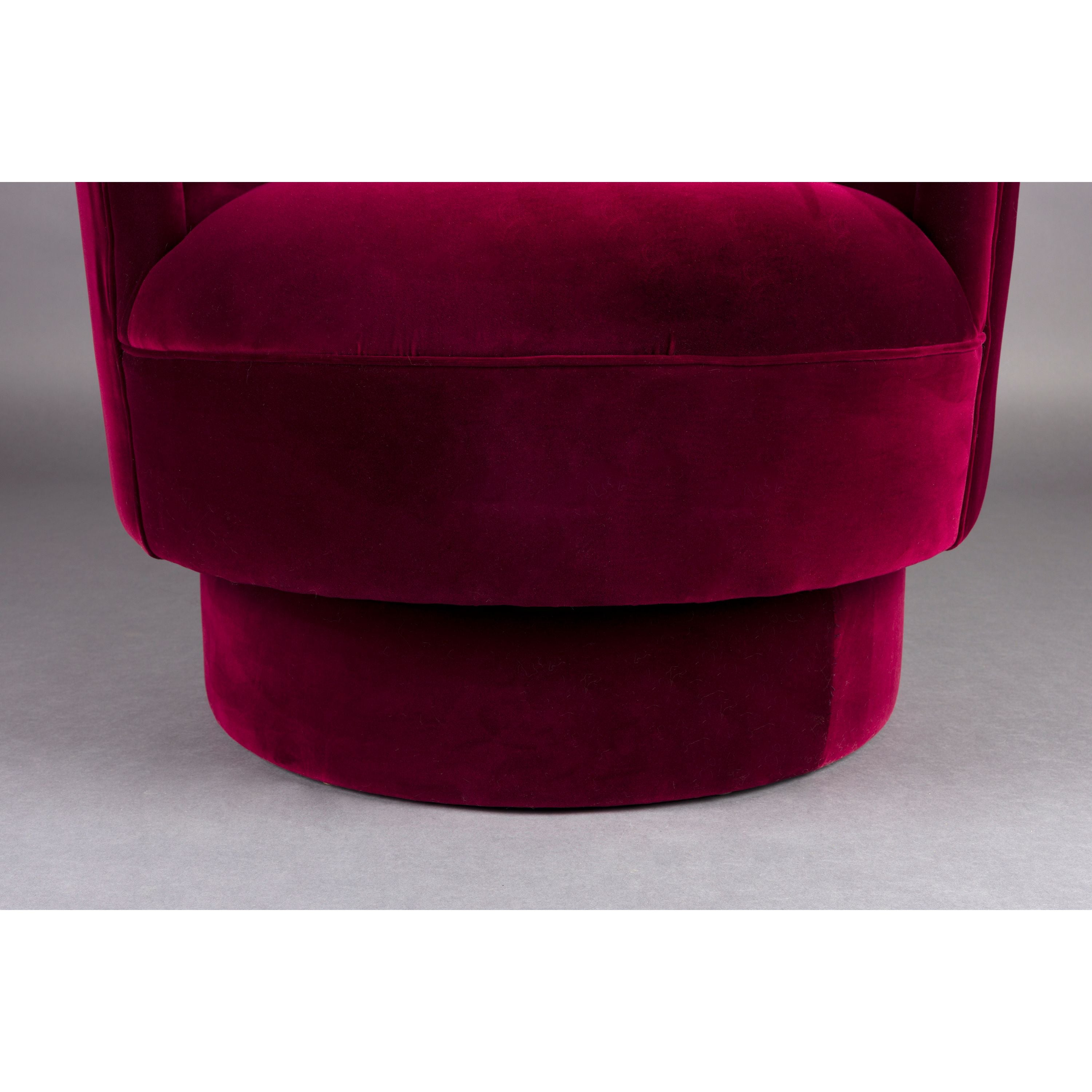 Dutchbone Dorothy Fauteuil Velvet Rood