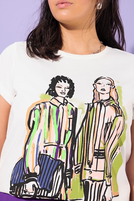 T-Shirt, oversized, Women-Motiv
