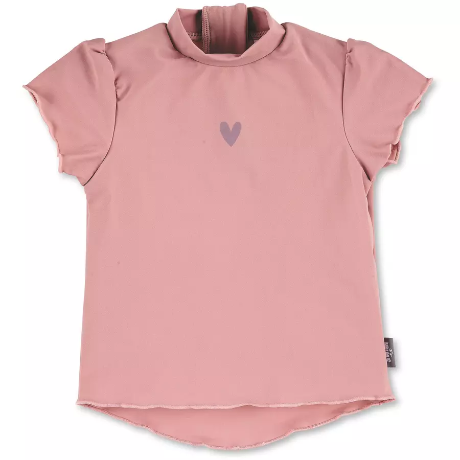 Sterntaler Kurzarm-Schwimmshirt Herz zartrosa