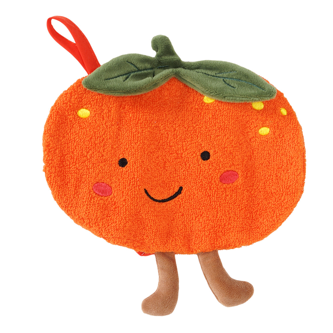 Topomini Waschhandschuh im Orangen-Design orange