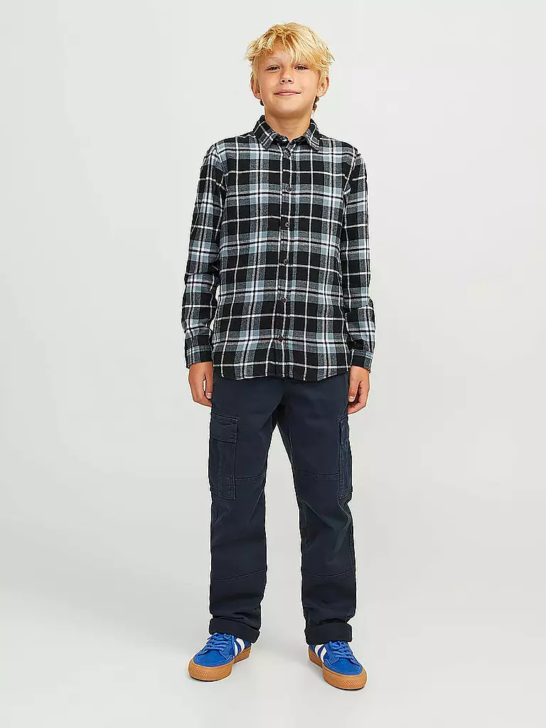 JACK & JONES Flannelhemd JJJOSHUA  blau