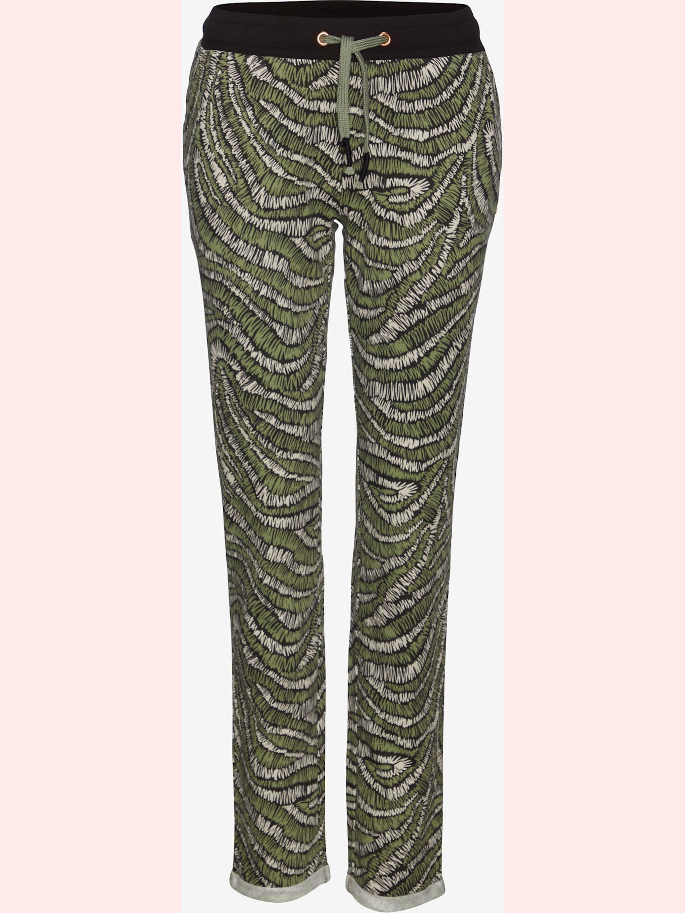 Pantalon molletonné confortable, poches fendues pratiques