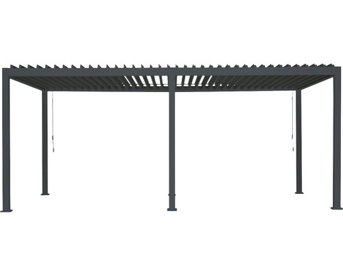 Pergola Mirador Deluxe, paaldikte 11 x 11 cm, 300 x 600 x 250 cm, antraciet