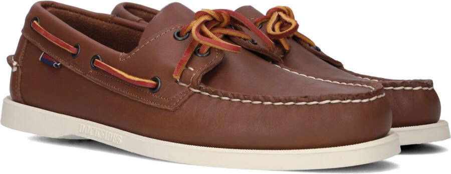 Sebago Docksides Portland bruin leren bootschoenen