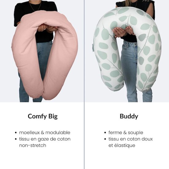Coussin de grossesse doomoo Comfy Big   Tetra Pink        de               Babymoov