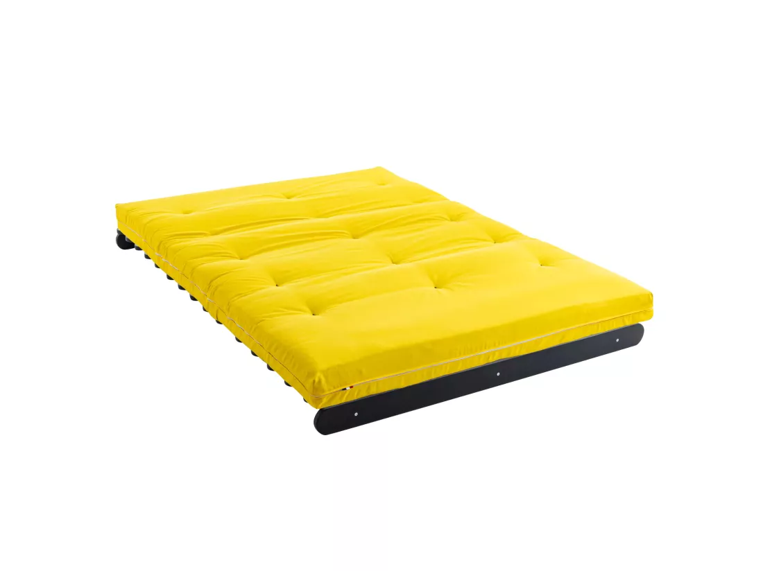 Matelas futon ocre coeur en latex 160x200