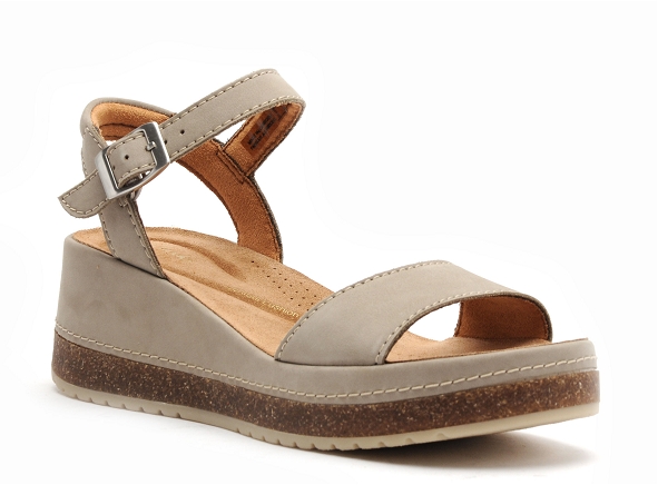 Clarks nu pieds plats femme kassanda beige
