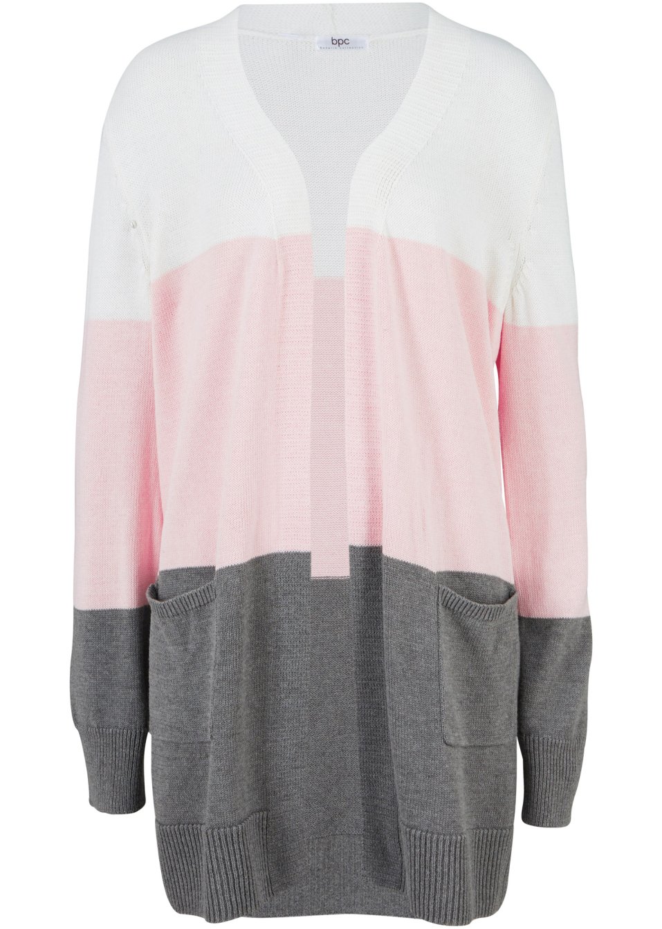 Gilet ample en maille, manches longues