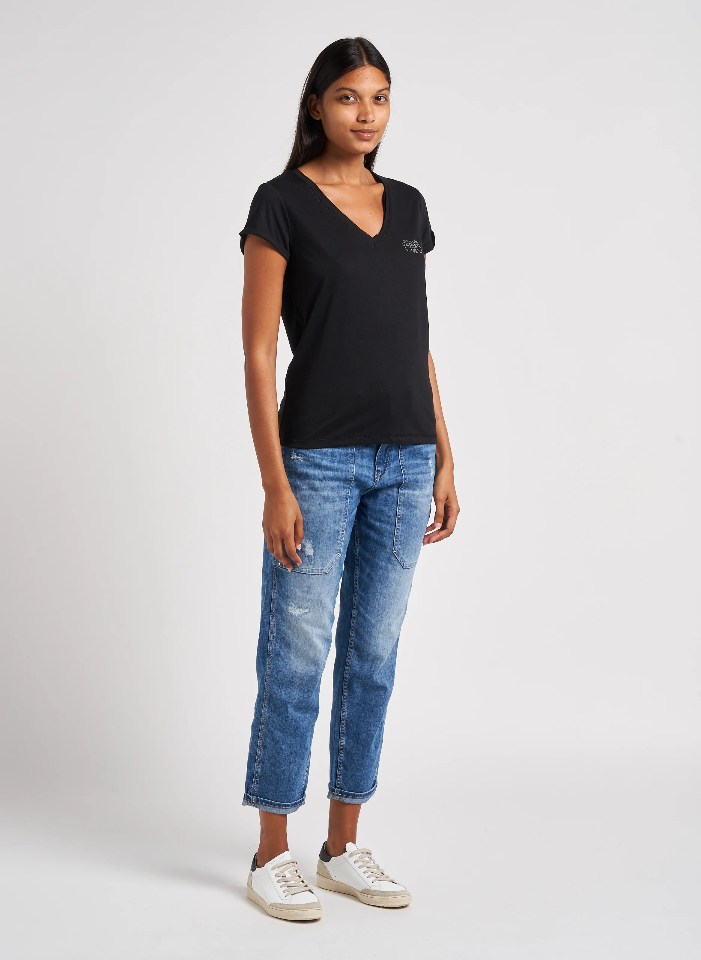 N°14 - Baskets basses en cuir | Multicolore
