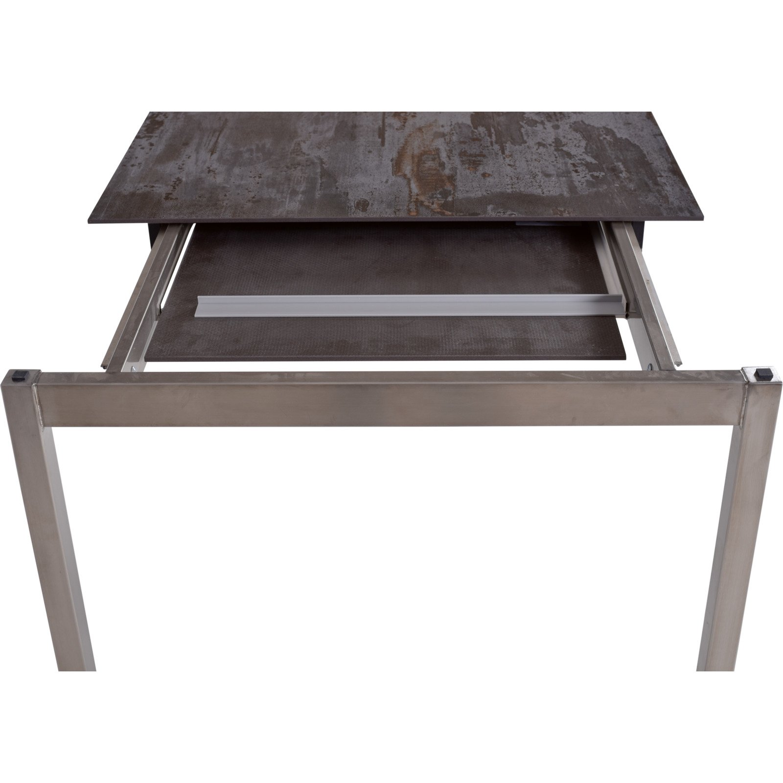 Tisch Vigo Edelstahl 190/250 x 90 cm