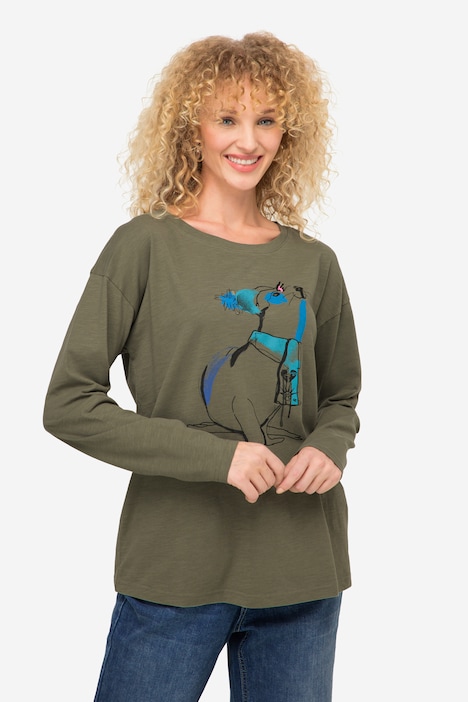 T-Shirt, Robbe, Rundhals, Langarm, OEKO-TEX