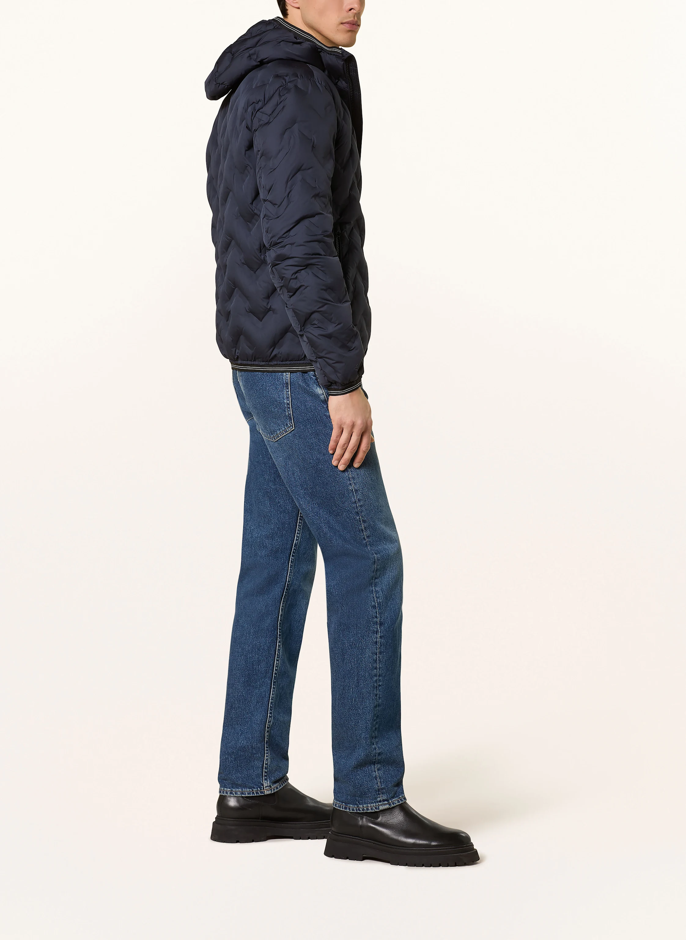 Blauer Lightweight-Daunenjacke