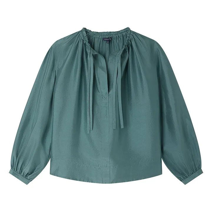 Soeur Blouse Univers Soie | Vert canard