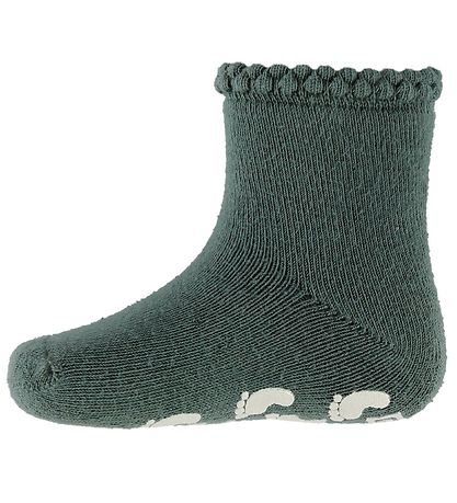 Condor Socken m. Antirutsch - Mattgrün