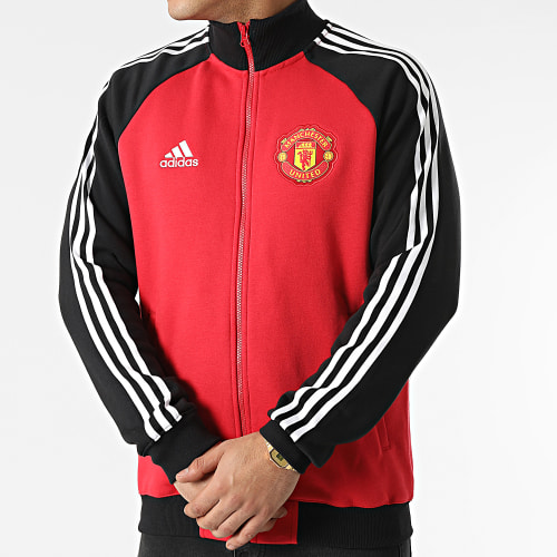 Veste Zippée Manchester United FC 21 H63993 Rouge Noir