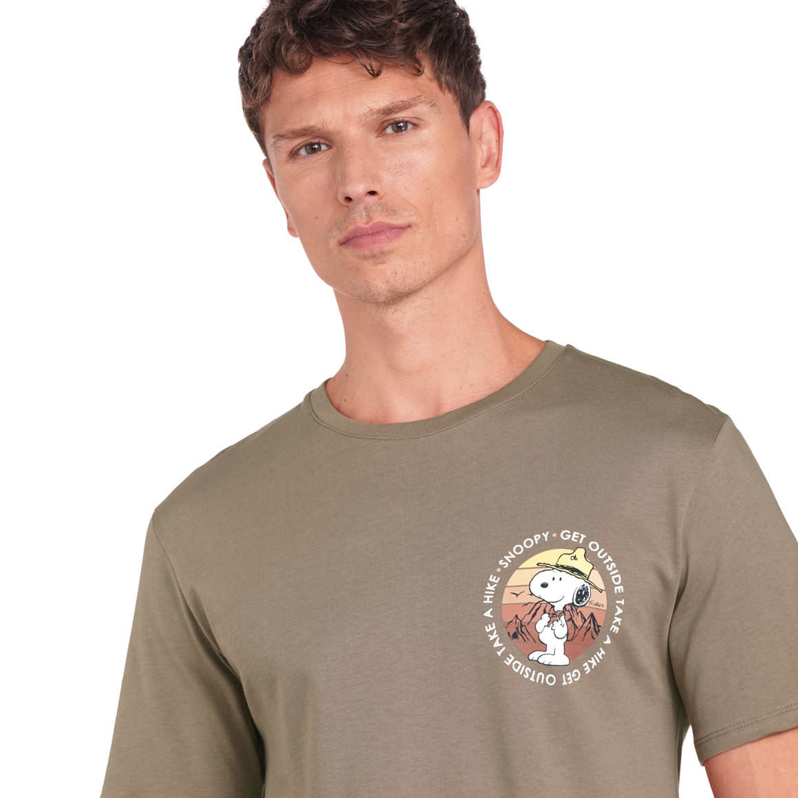 Jonas Nielsen Peanuts T-Shirt mit Rücken-Print braun