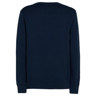 Pull homme Col V Kaki TOMMY HILFIGER