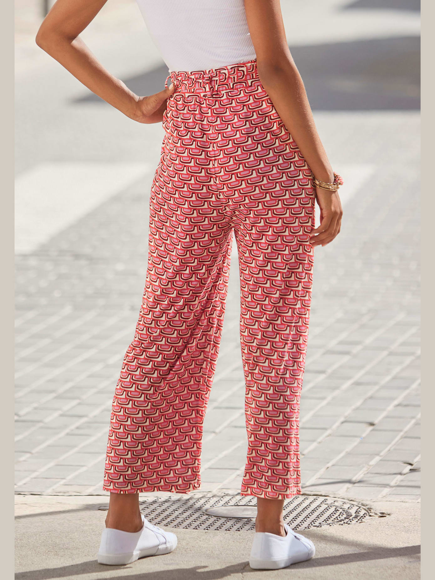 Jupe-culotte en jersey imprimée