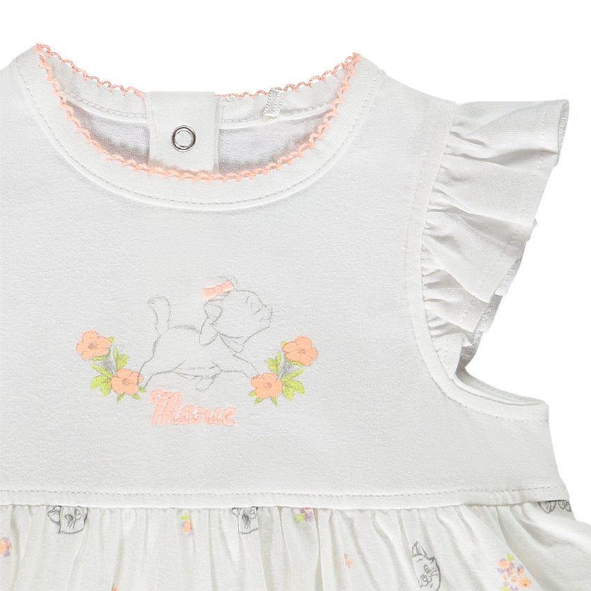 Ensemble robe body + bandeau Marie Disney pour bébé fille - Blanc