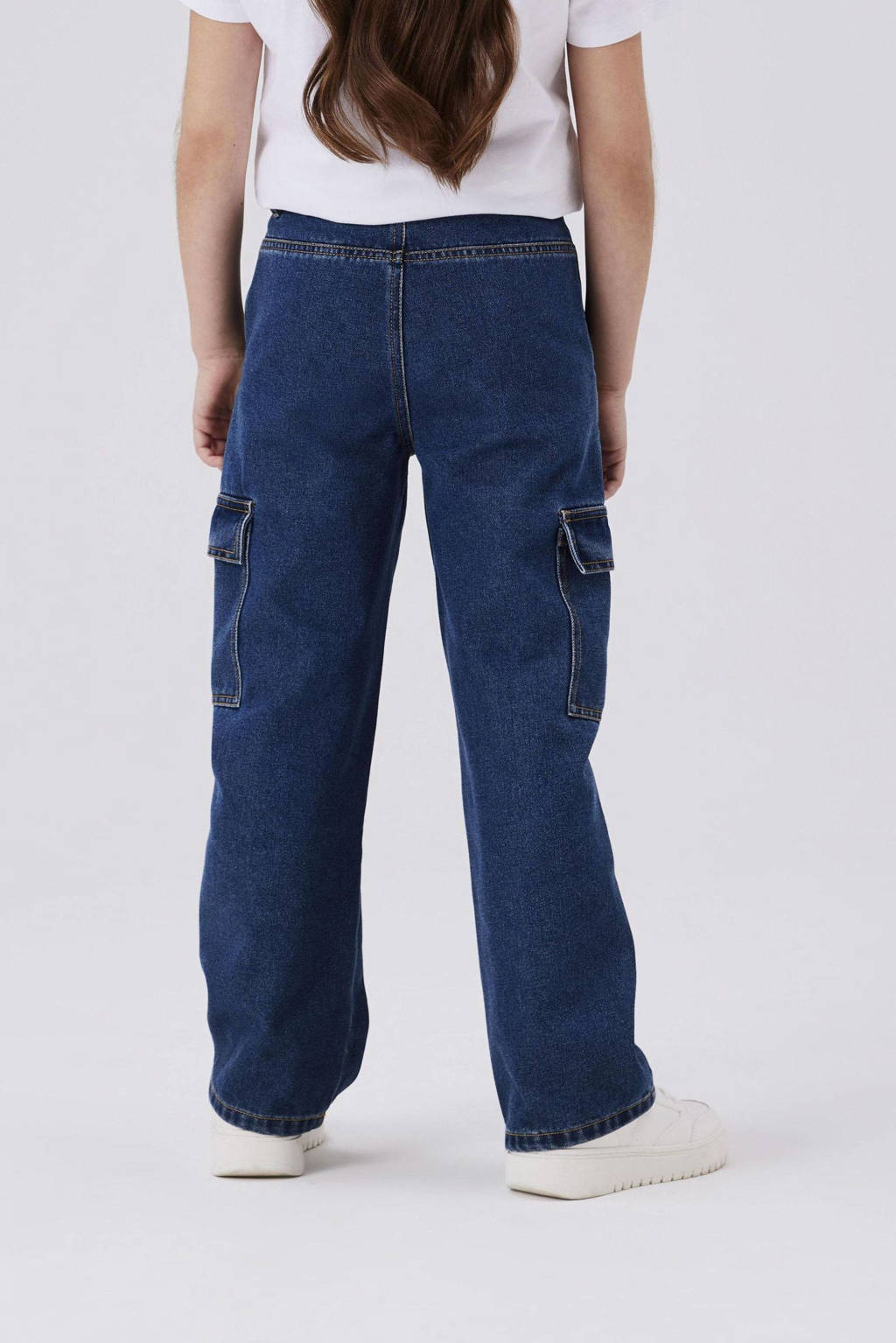 NAME IT wide leg jeans NKFROSE dark blue denim