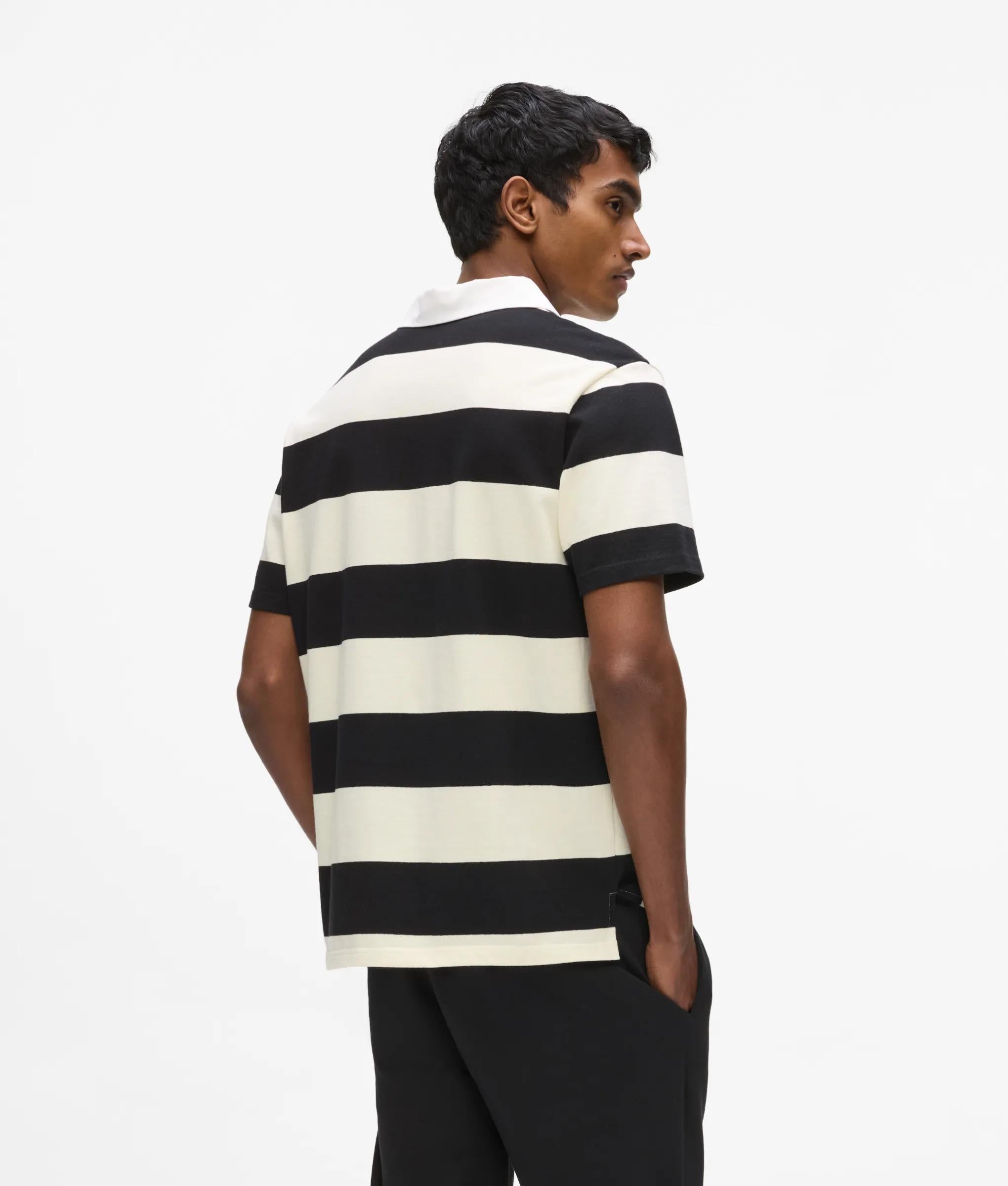 Ikon poloshirt met opvallende strepen