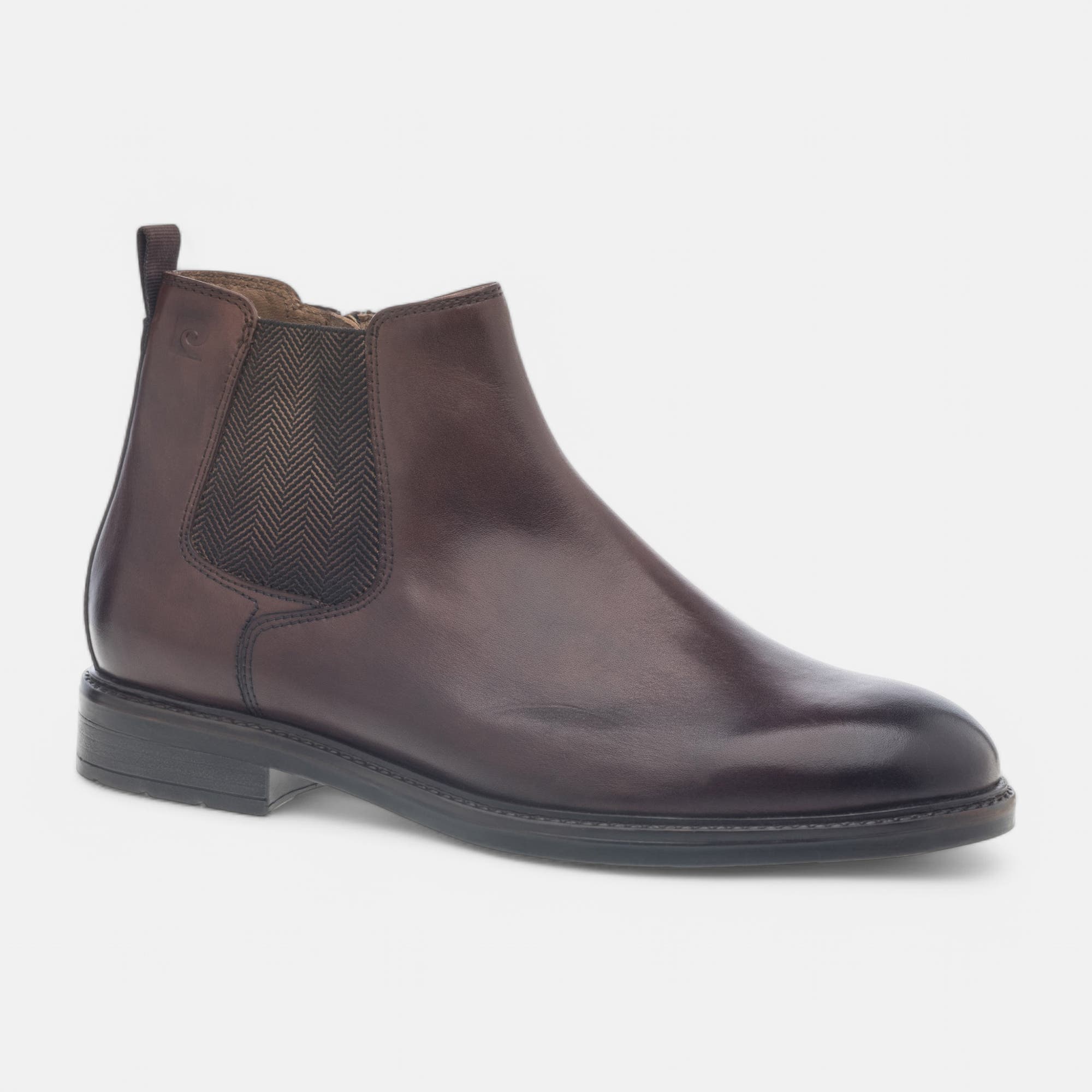 Boots chelsea Homme en cuir cognac