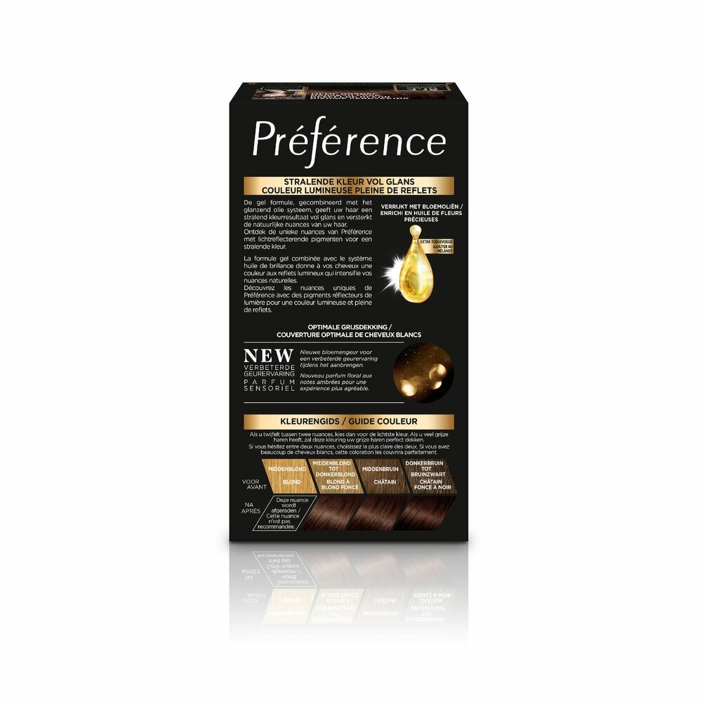 L'Oréal Préférence Permanente Haarkleuring 4.15 Diep Kastanjebruin