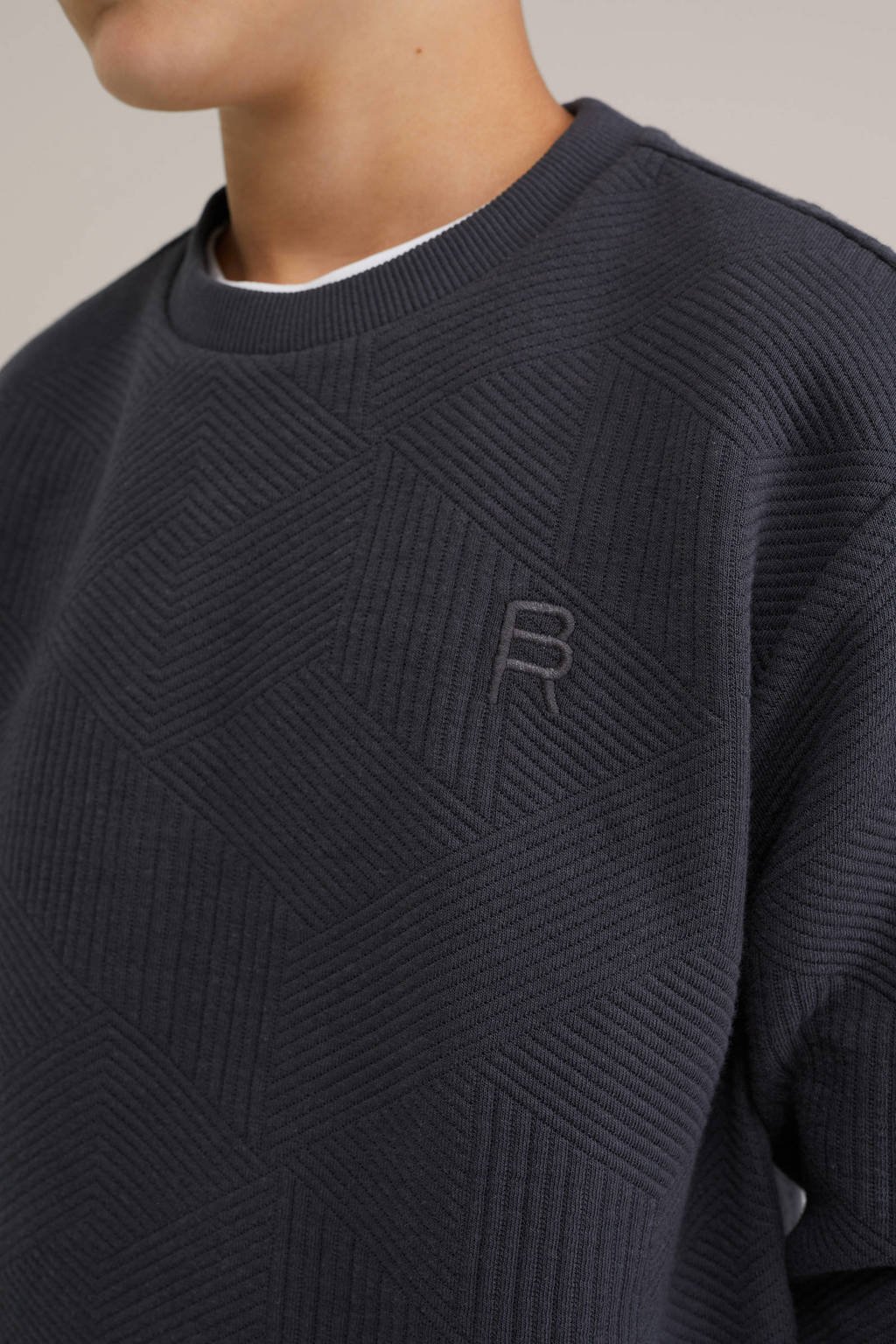WE Fashion Blue Ridge sweater antraciet