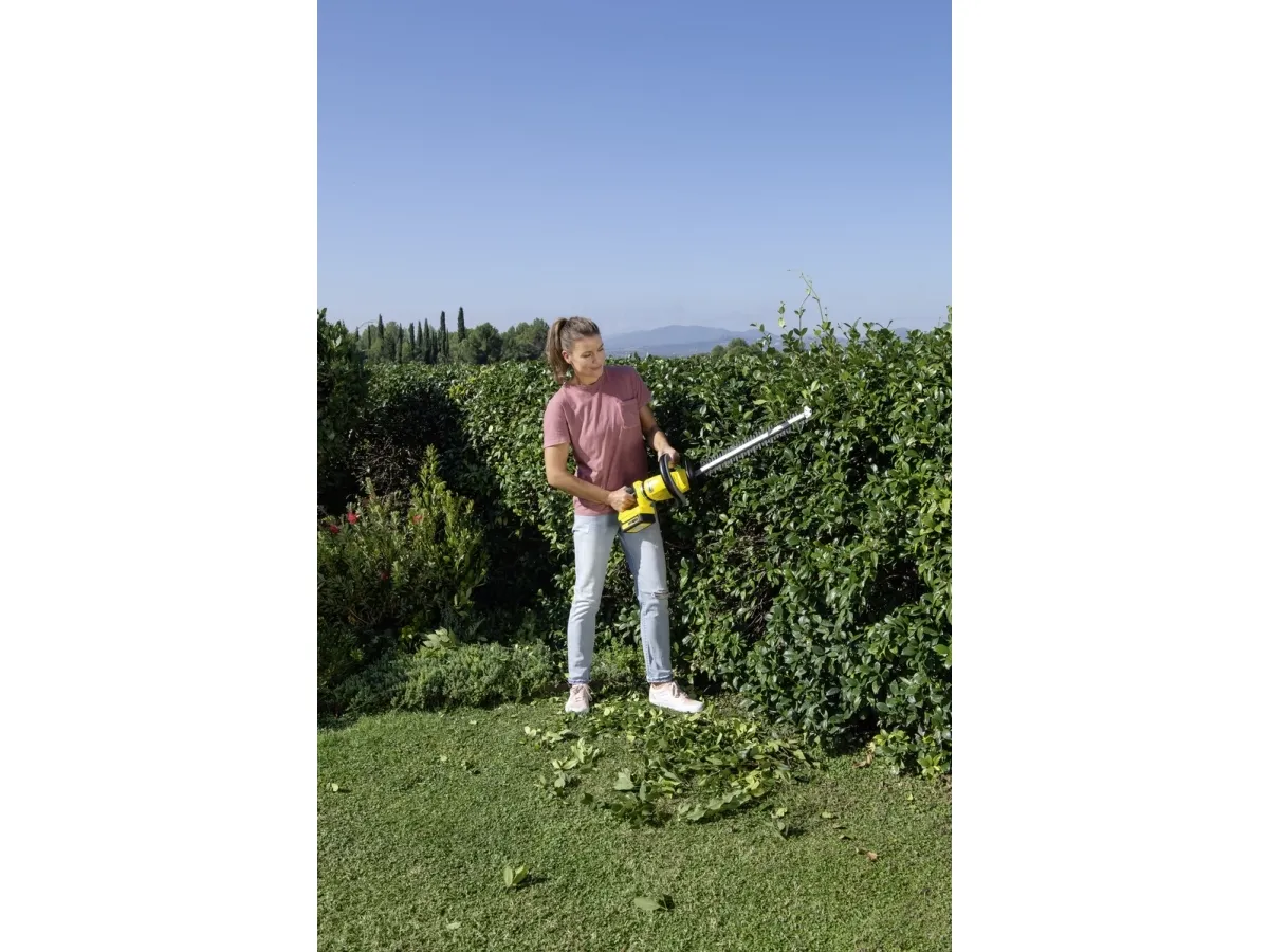 Kärcher HGE 18-50 - Hæktrimmer - ledningfri - 18 V - 5 Ah - intet batteri, ingen oplader - 2700 cpm - 50 cm - tandmellemrum: 22 mm - 2.9 kg - SOLO