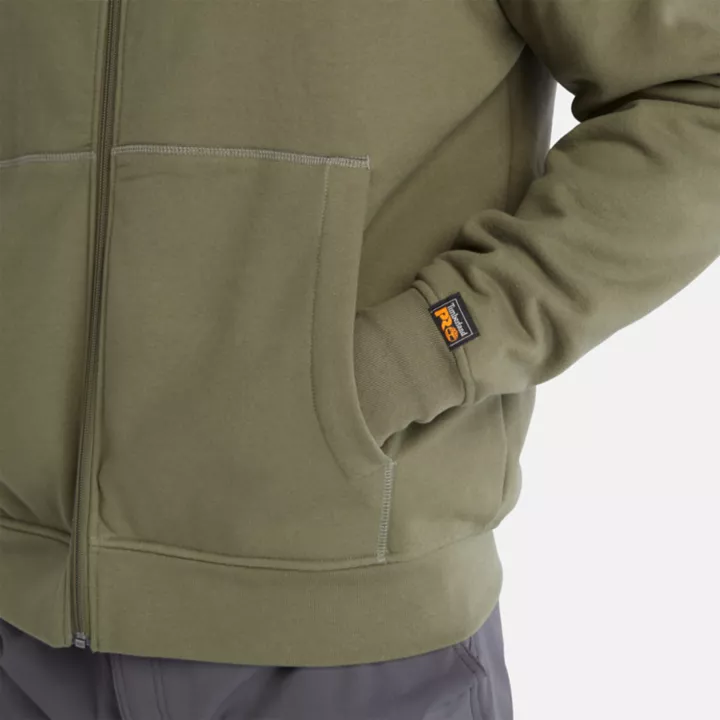 Moletom com capuz Timberland PRO Hood Honcho Sport para homens na cor verde.
