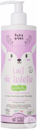 MKL Green Nature Baby Green Lait De Toilette Bio 400ml