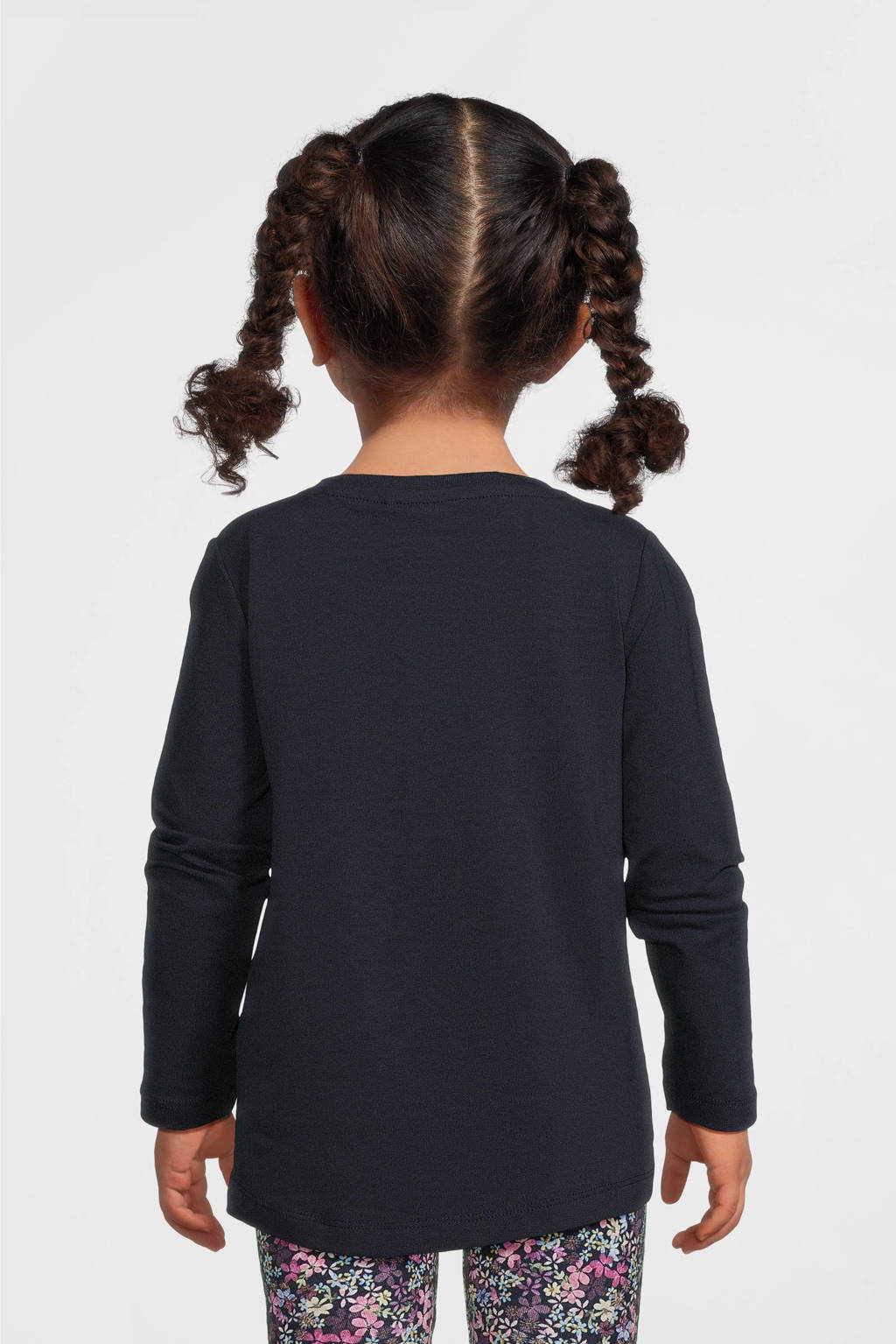 NAME IT longsleeve NMFVIX met printopdruk donkerblauw