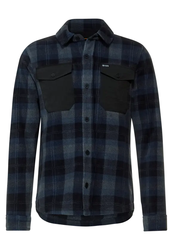 Fleece Overshirt - anthracite grey melange