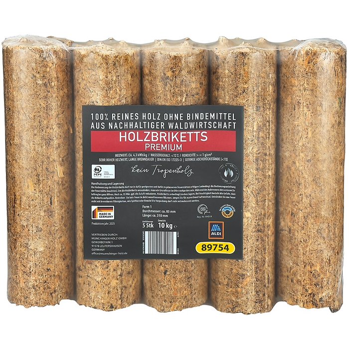 Holzbriketts 10 kg