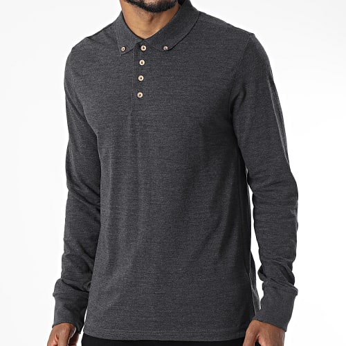 Polo Manches Longues Lincoln Gris Anthracite