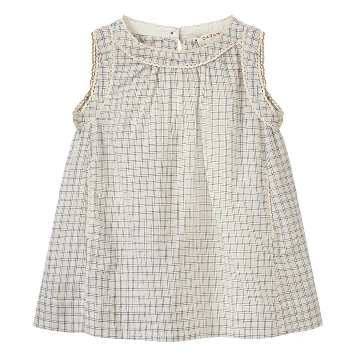 Caramel Robe à Carreaux Ginger | Ecru