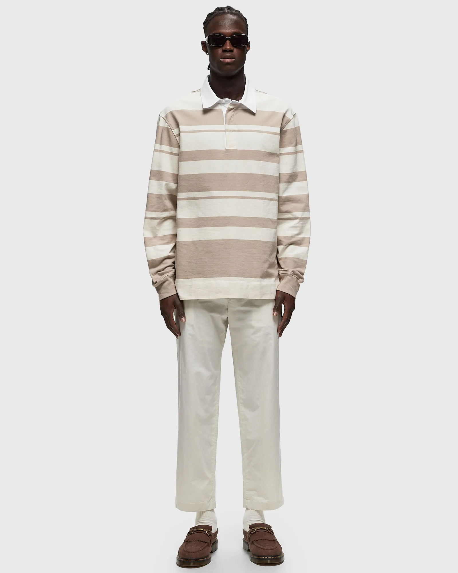Officine Générale RYKER POLO STRIPED ORGANIC CO