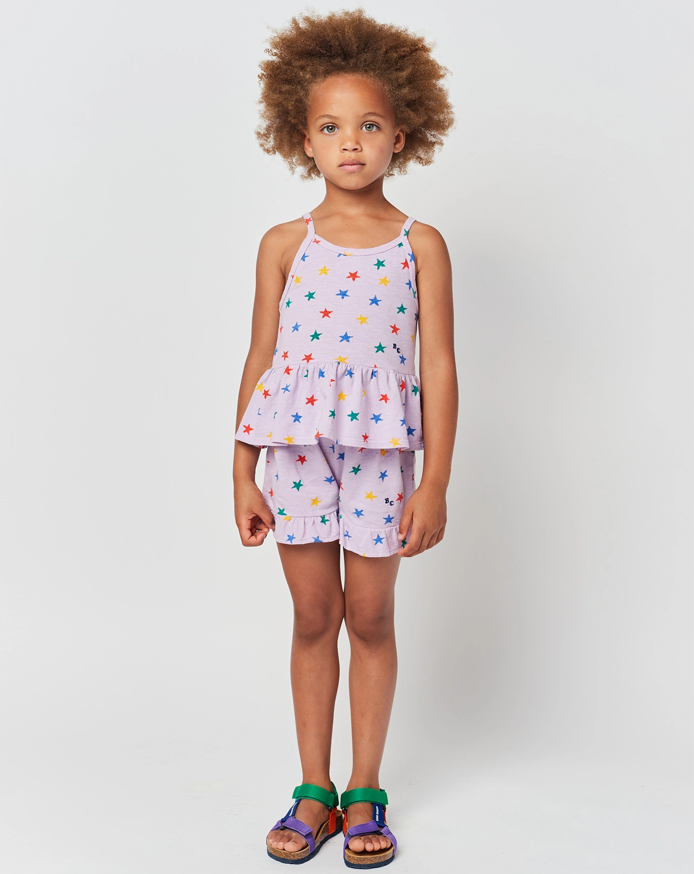 Shorts MULTICOLOR STARS ALL OVER in lavender