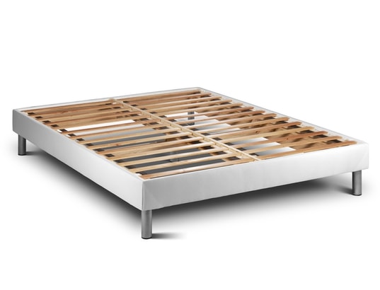 VITALIT LITERIE - Sommier 180 x 200 Sommier kit vital'som blanc 180 x 200 cm