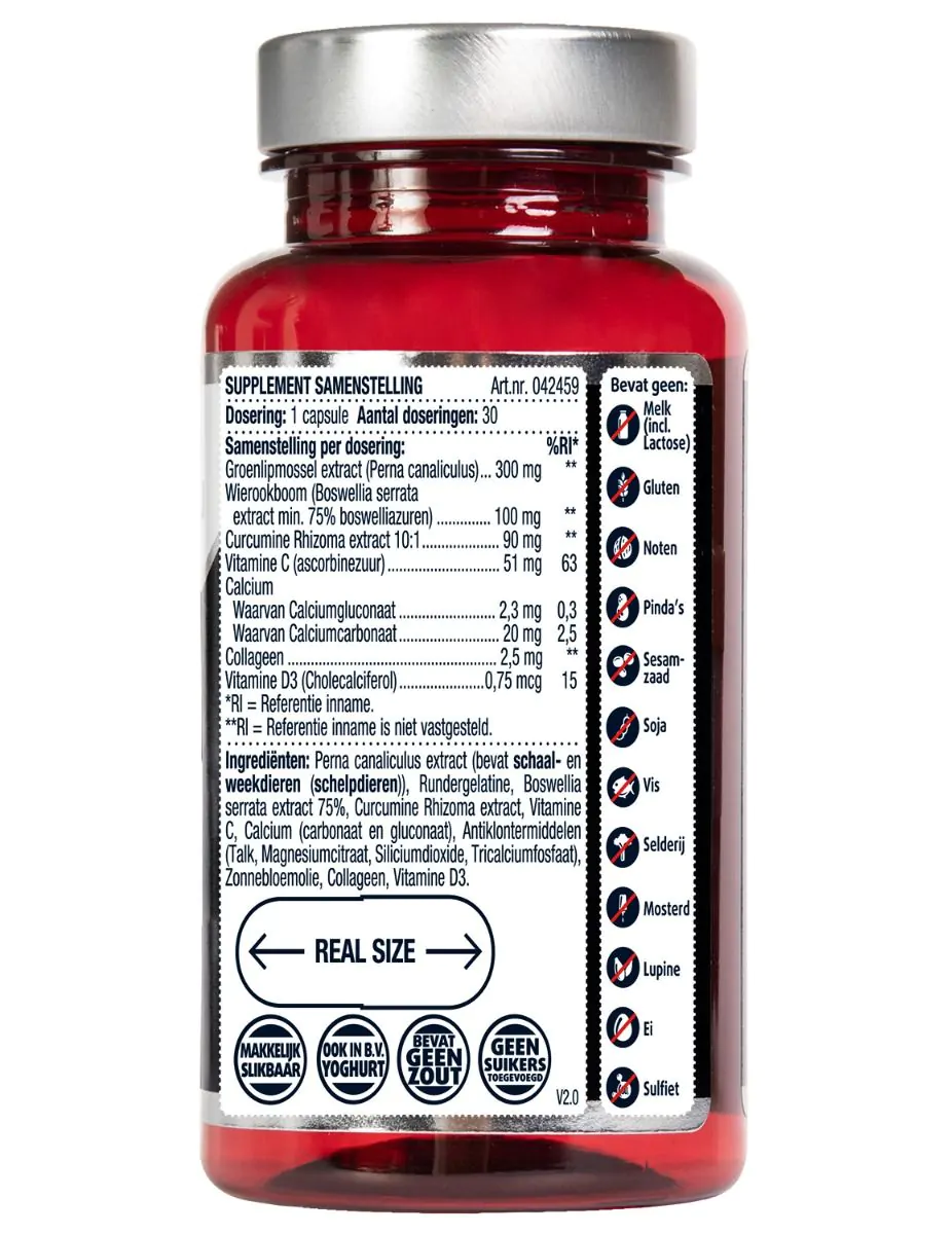 Groenlipmossel capsules