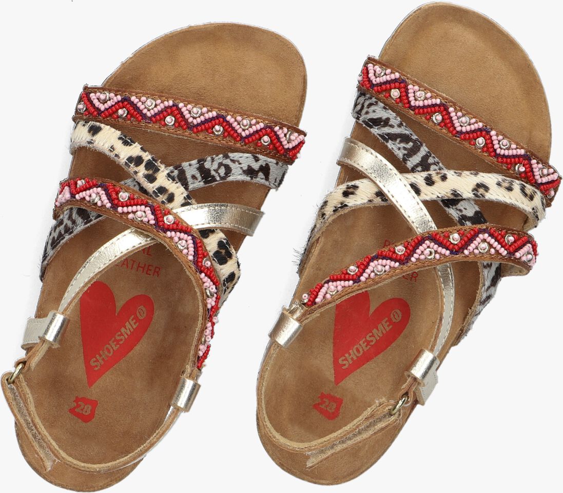 SHOESME gouden shoesme sandalen ic22s009