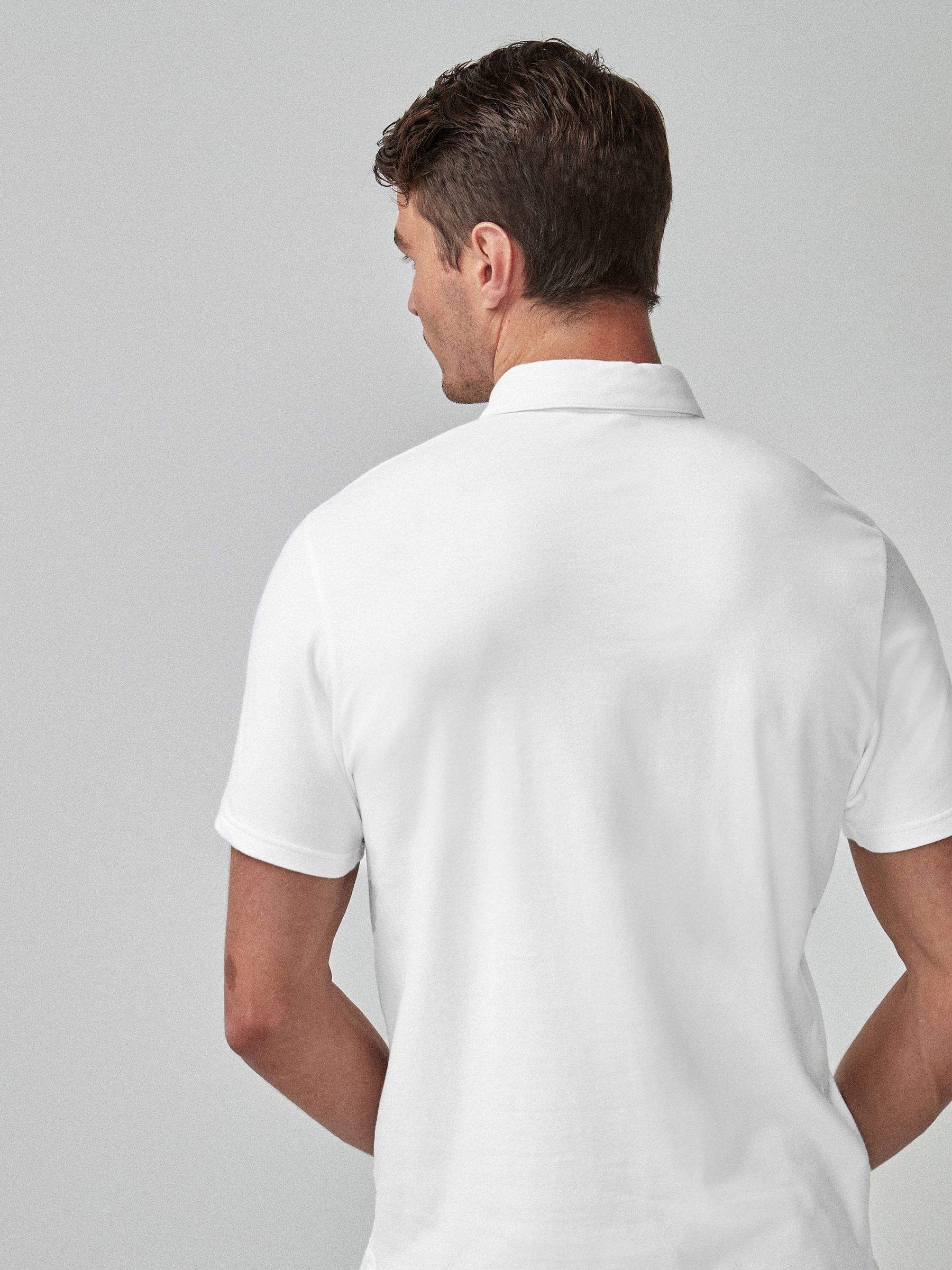 Wit - Polo met korte mouwen