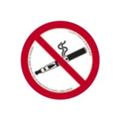 Pickup - Panneau de signalisation - 180 mm - Interdiction de vapoter et de fumer