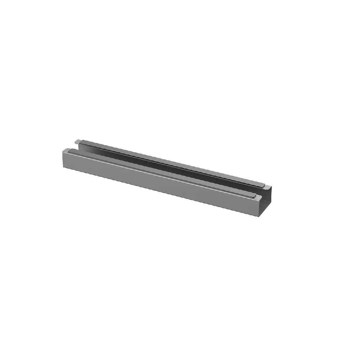 Kimex Passe-câbles vertical de bureau - Gris