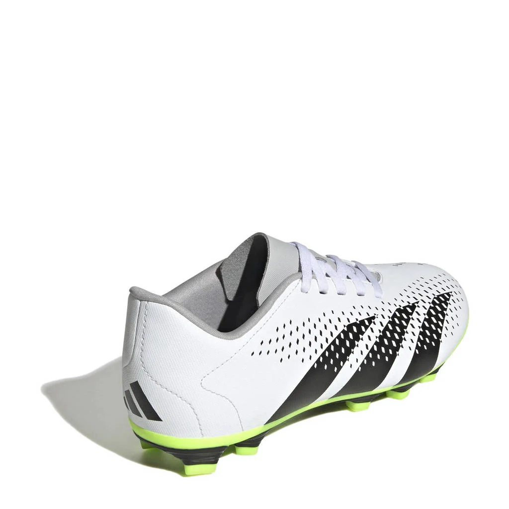 adidas Predator Accuracy.4 FxG junior voetbalschoenen wit/zwart/geel