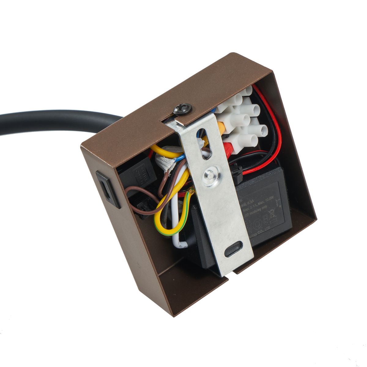 Moderne wandlamp brons met USB-C poort - Gosna