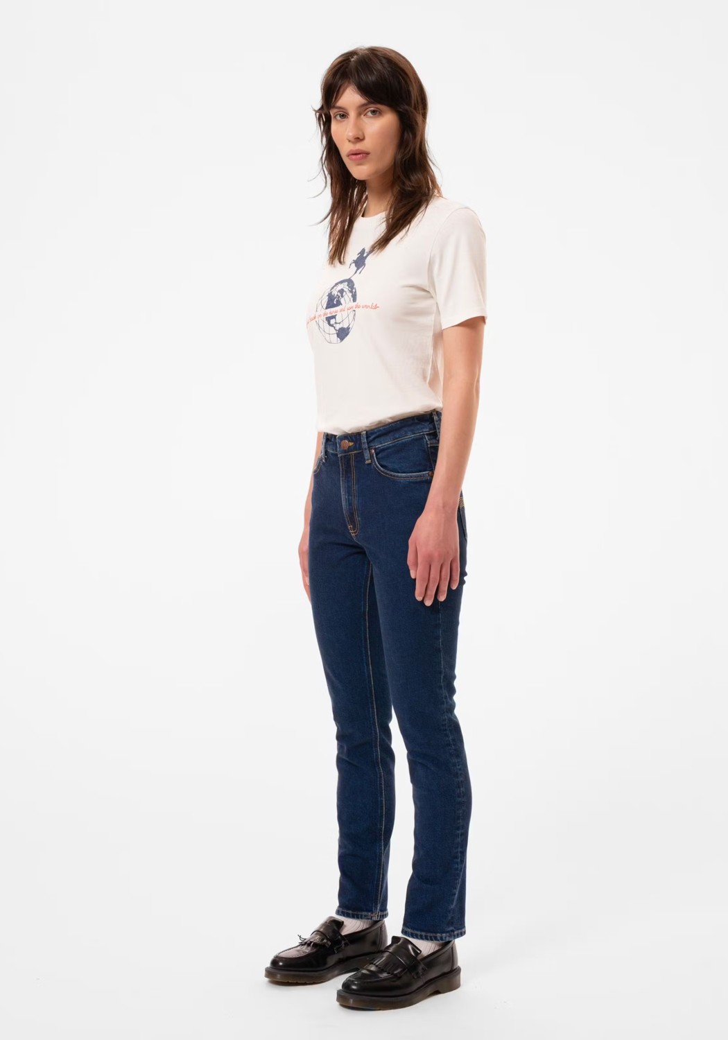 Nudie Jeans Jeans Mellow Mae Indigo Rain