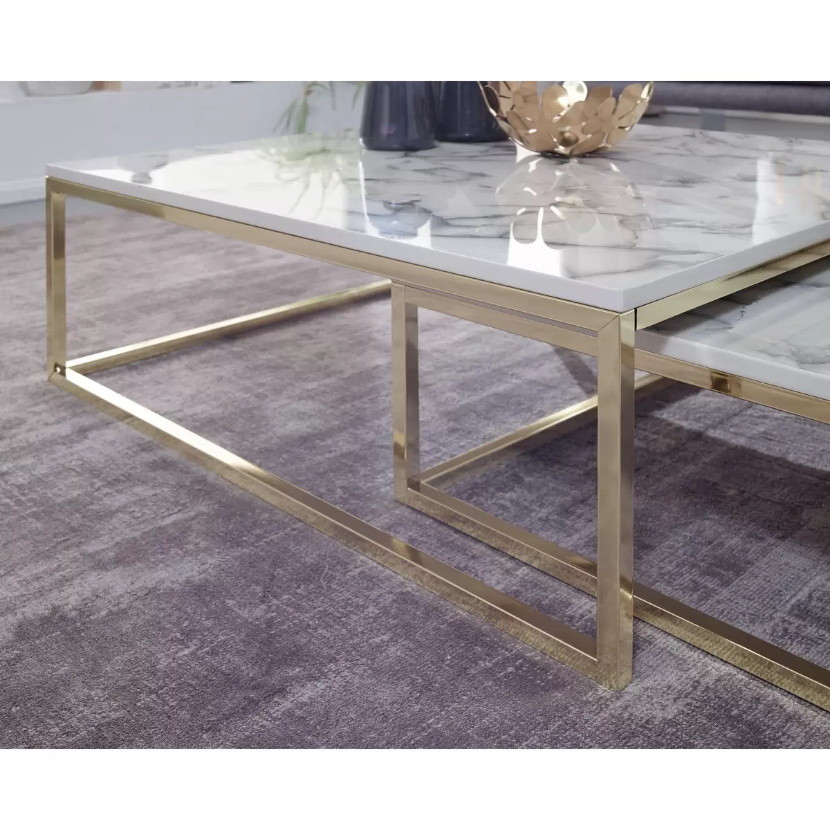 Couchtisch 2er Set Lara weiss